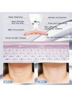 Face Neck Massager, 7-Color LED Electric Facial Sculpting Tool , Red Light Therapy Wand, Vibration Massager for Skin Care, Reduce Wrinkles & Double Chin, Gifts for Her
